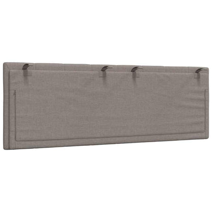 Hoofdbordkussen "Hanko" 120 cm stof taupe