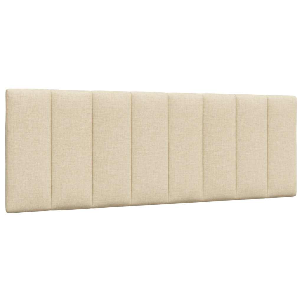 Hoofdbordkussen "Hanko" 120 cm stof crèmekleurig