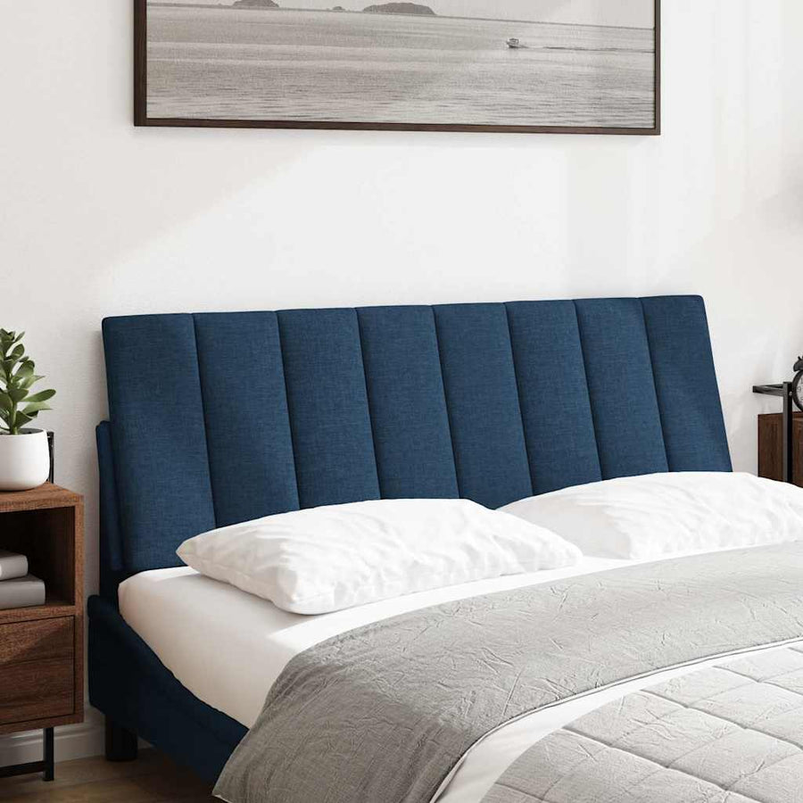 Hoofdbordkussen "Hanko" 120 cm stof blauw