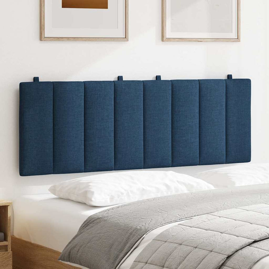 Hoofdbordkussen "Hanko" 120 cm stof blauw