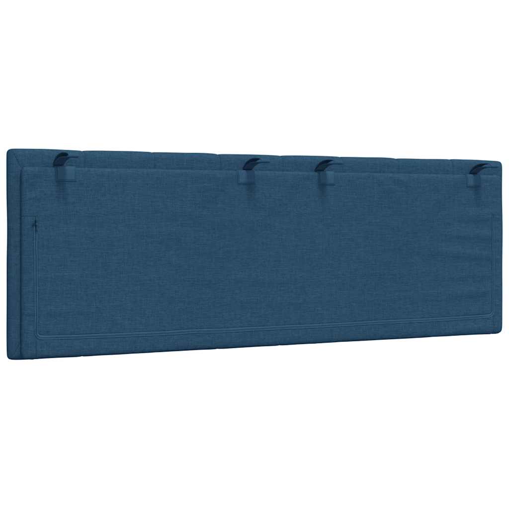 Hoofdbordkussen "Hanko" 120 cm stof blauw
