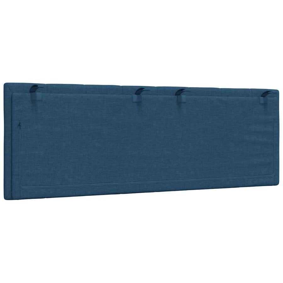 Hoofdbordkussen "Hanko" 120 cm stof blauw