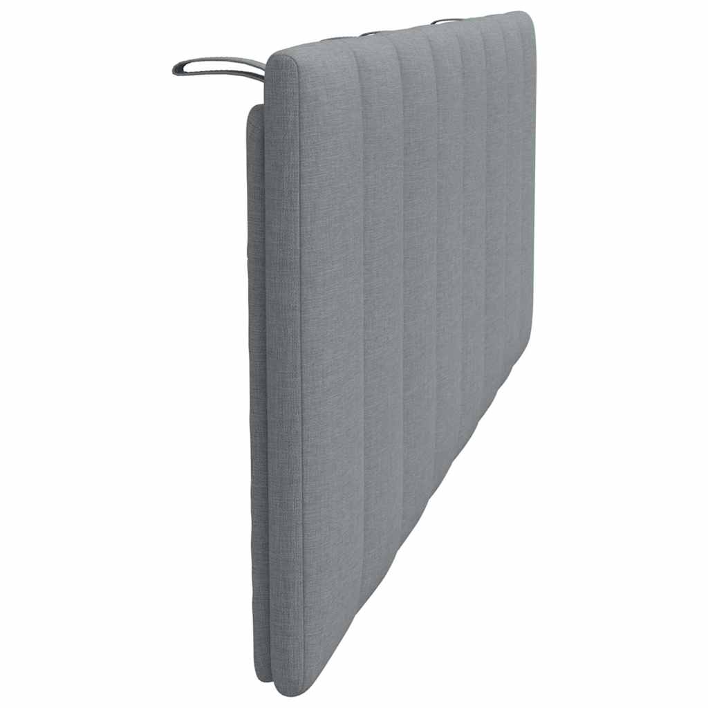 Hoofdbordkussen 140 cm stof lichtgrijs
