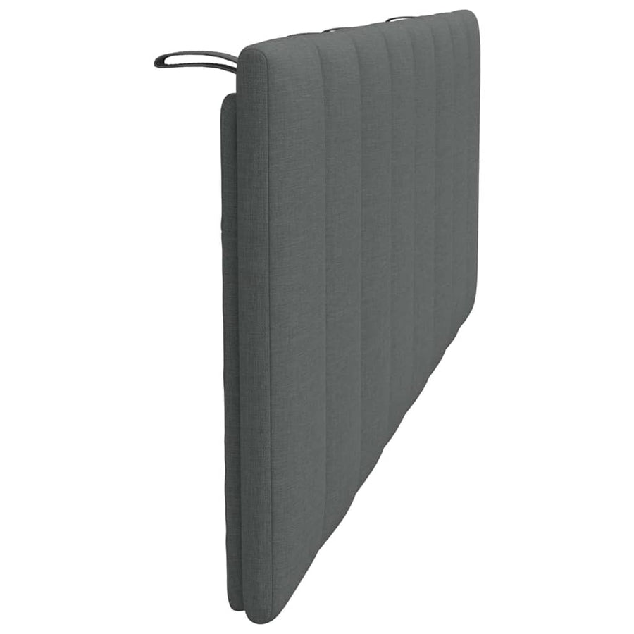 Hoofdbordkussen 140 cm stof donkergrijs