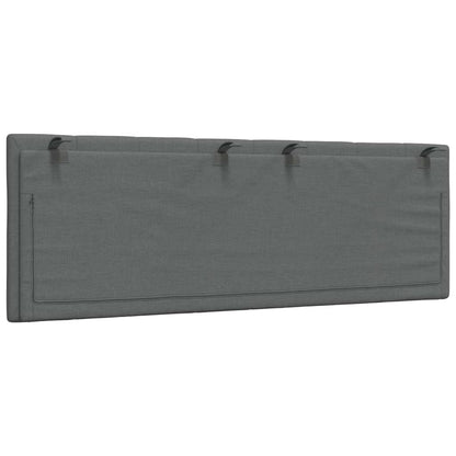 Hoofdbordkussen 140 cm stof donkergrijs