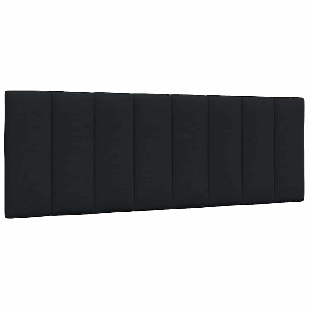 Hoofdbordkussen 140 cm stof zwart