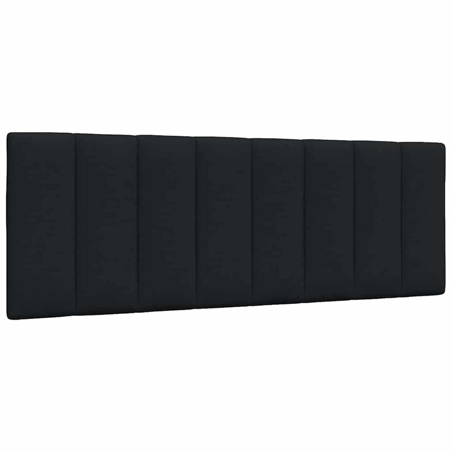 Hoofdbordkussen 140 cm stof zwart