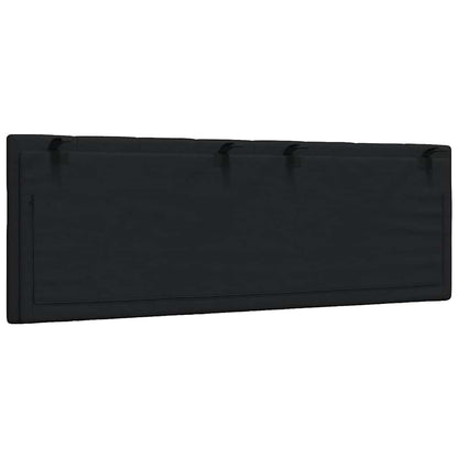 Hoofdbordkussen 140 cm stof zwart