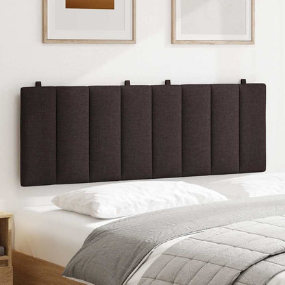 Hoofdbordkussen "Hanko" 140 cm stof donkerbruin