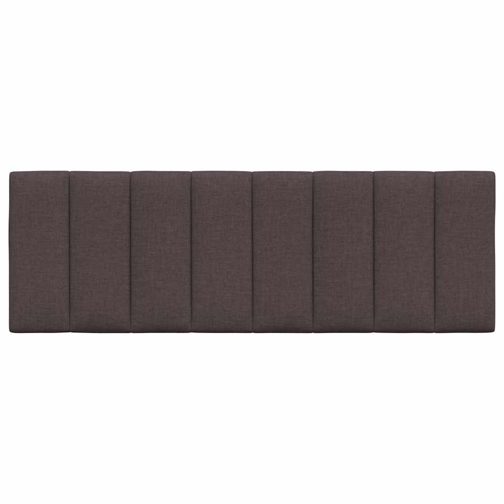 Hoofdbordkussen "Hanko" 140 cm stof donkerbruin