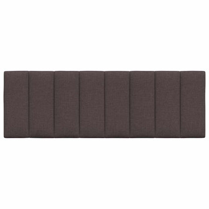 Hoofdbordkussen "Hanko" 140 cm stof donkerbruin