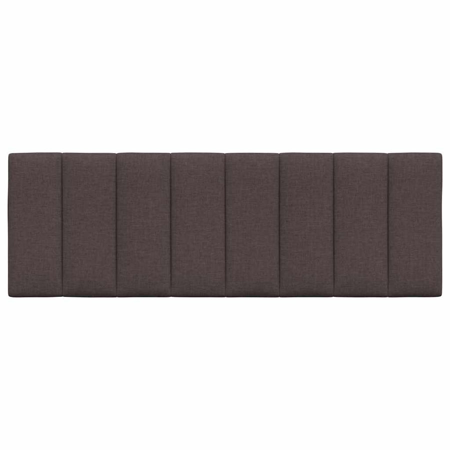 Hoofdbordkussen "Hanko" 140 cm stof donkerbruin