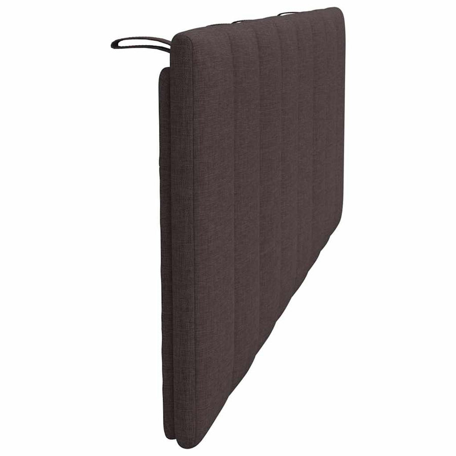 Hoofdbordkussen "Hanko" 140 cm stof donkerbruin