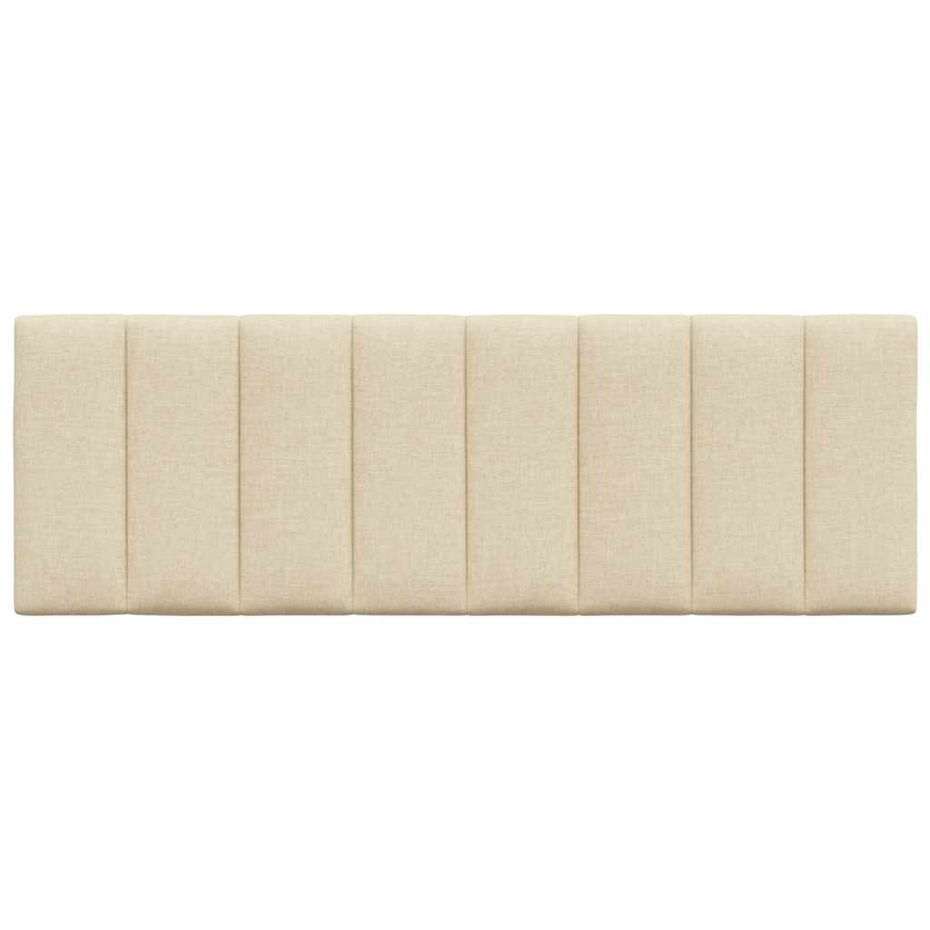 Hoofdbordkussen "Hanko" 140 cm stof crèmekleurig