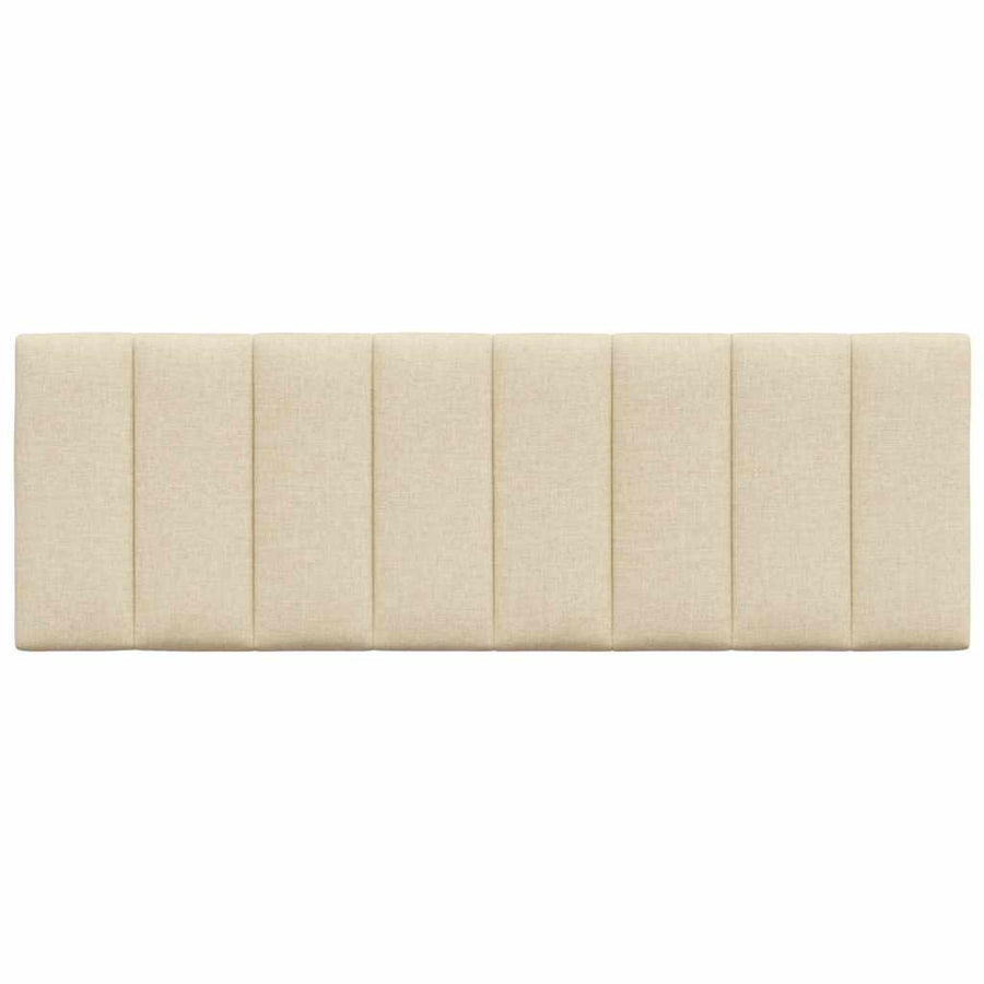Hoofdbordkussen "Hanko" 140 cm stof crèmekleurig
