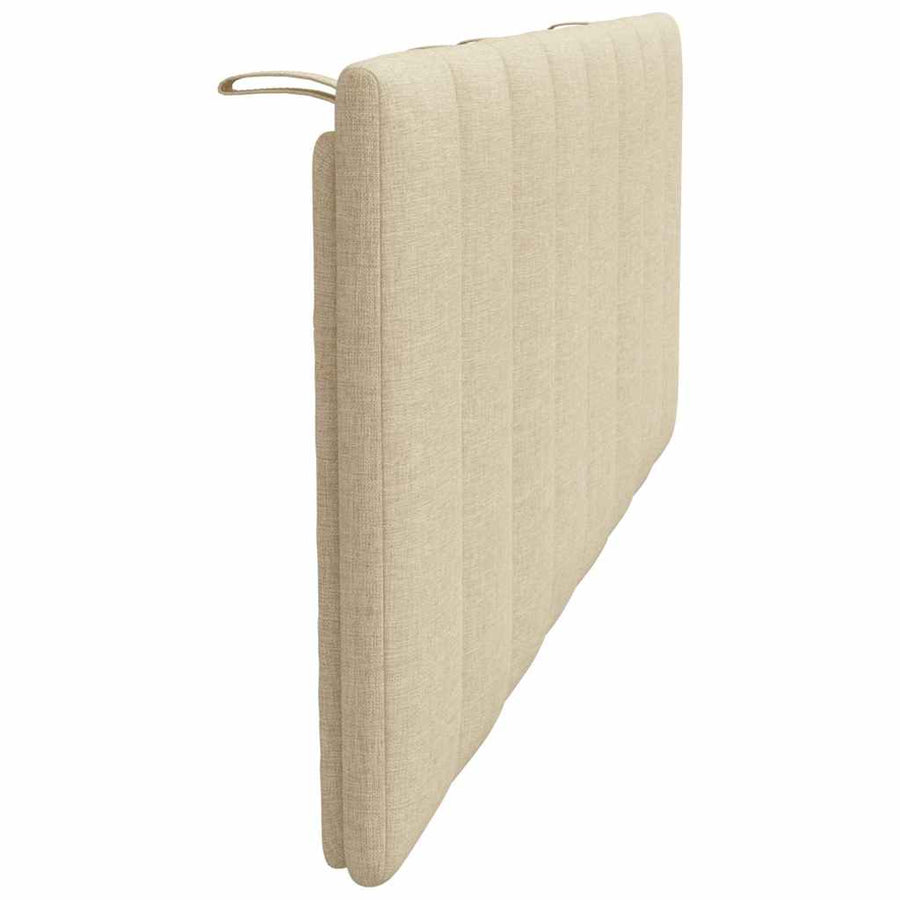 Hoofdbordkussen "Hanko" 140 cm stof crèmekleurig