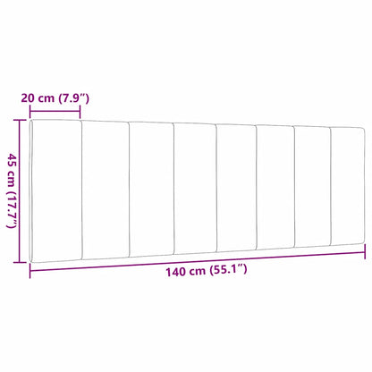 Hoofdbordkussen Stof 140 cm Blauw