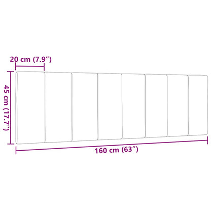 Hoofdbordkussen Stof 160 cm Zwart