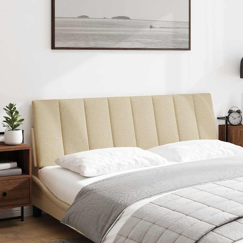 Hoofdbordkussen Stof Kleurig 160 cm Crème