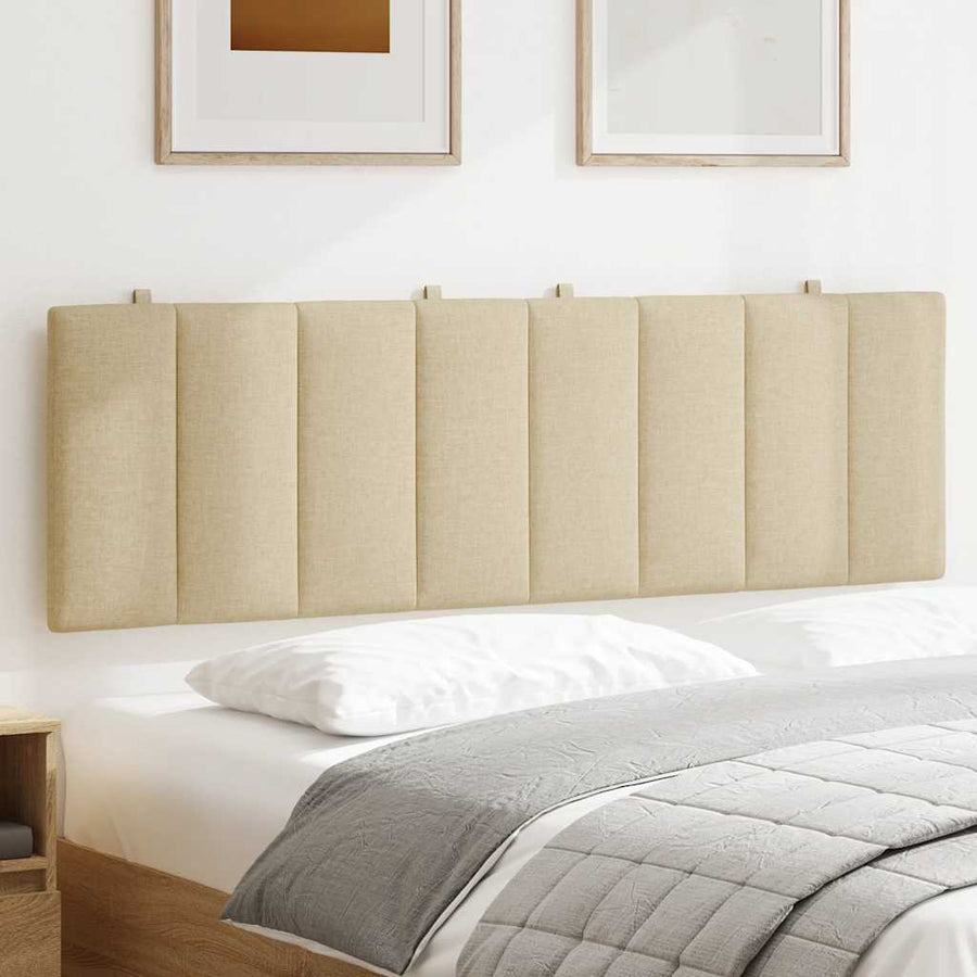 Hoofdbordkussen Stof Kleurig 160 cm Crème