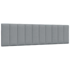 Headboard Cushion "Hanko" 180 cm fabric light grey