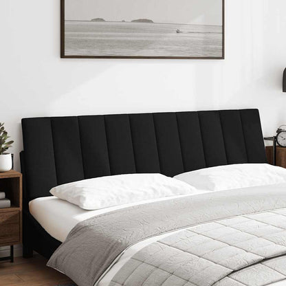 Hoofdbordkussen 180 cm stof zwart