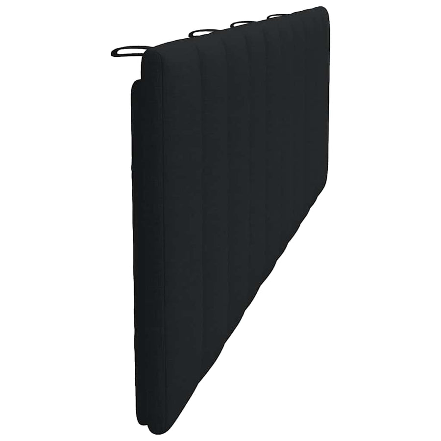 Hoofdbordkussen 180 cm stof zwart