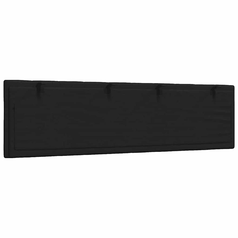Hoofdbordkussen 180 cm stof zwart