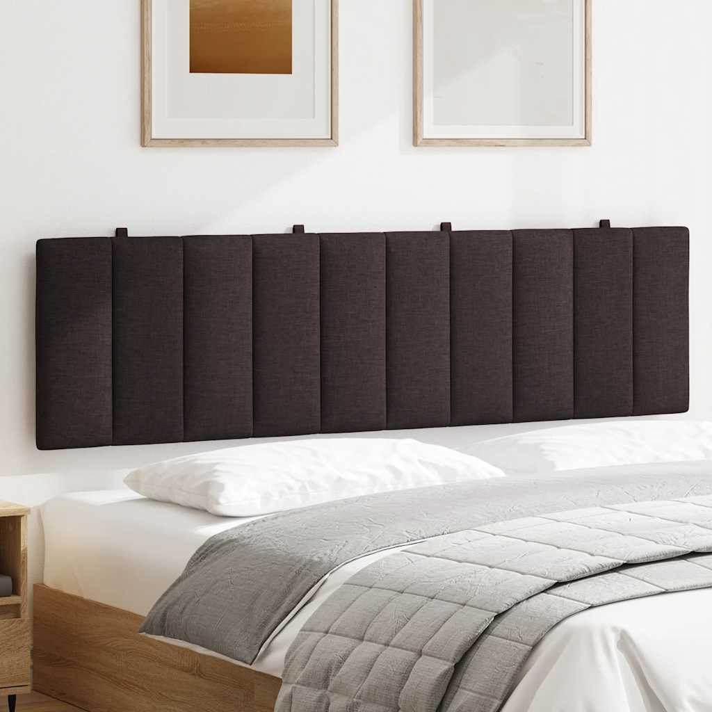 Hoofdbordkussen "Hanko" 180 cm stof donkerbruin