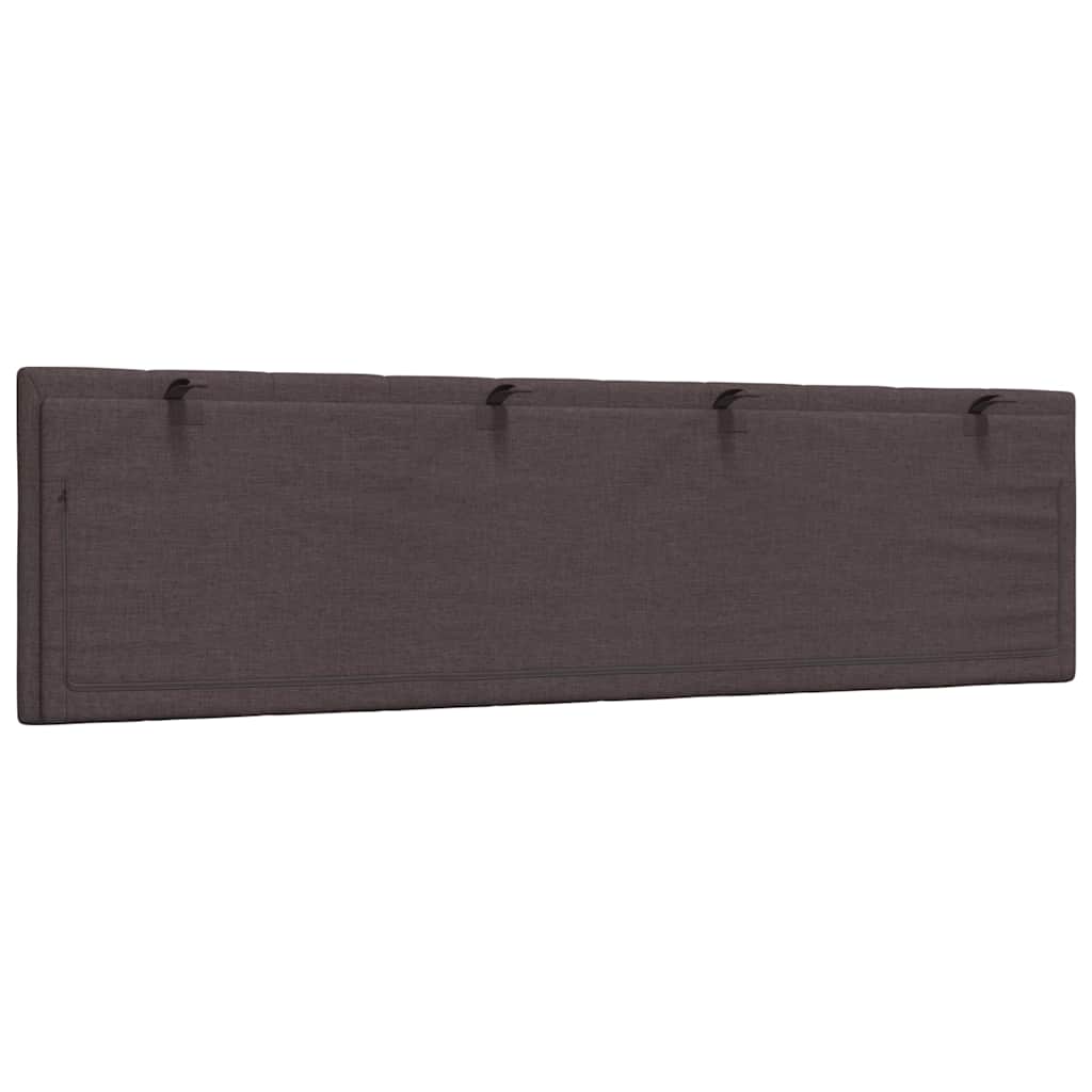 Hoofdbordkussen "Hanko" 180 cm stof donkerbruin