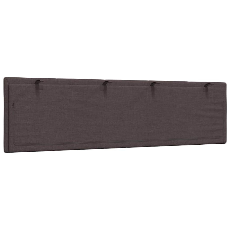 Hoofdbordkussen "Hanko" 180 cm stof donkerbruin