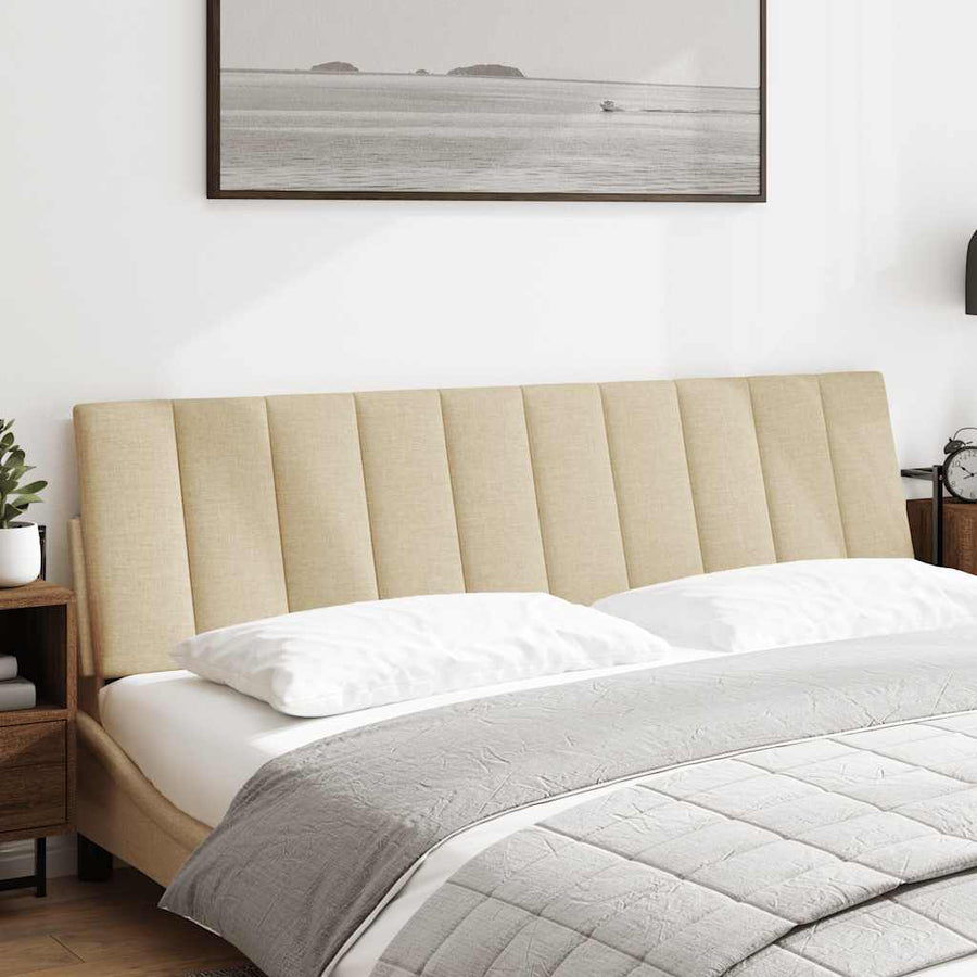 Hoofdbordkussen Stof Kleurig 180 cm Crème