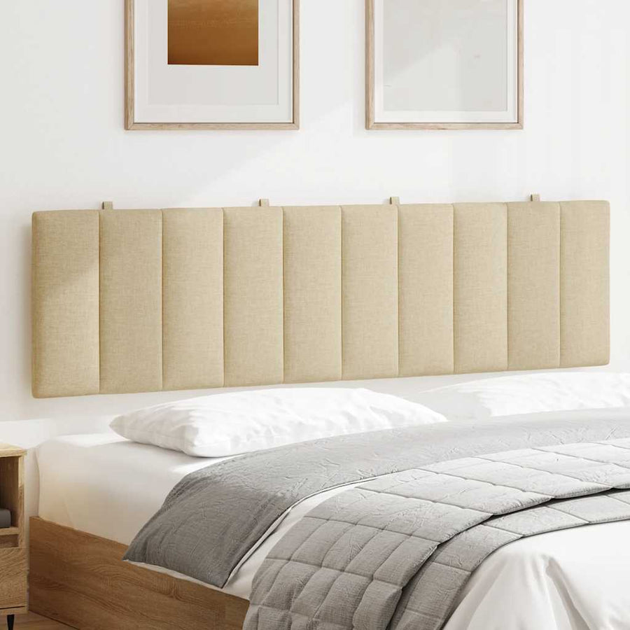 Hoofdbordkussen Stof Kleurig 180 cm Crème