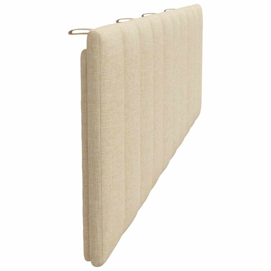 Hoofdbordkussen Stof Kleurig 180 cm Crème