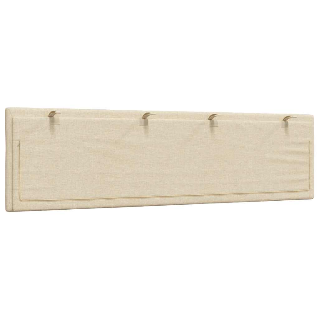 Hoofdbordkussen Stof Kleurig 180 cm Crème