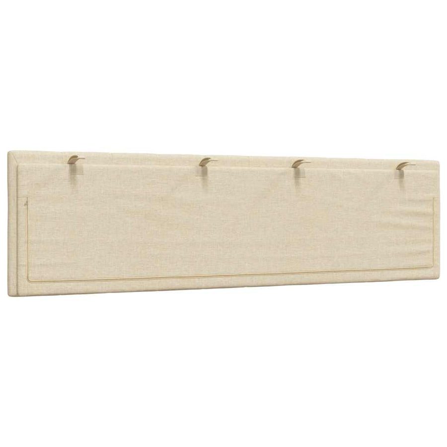 Hoofdbordkussen Stof Kleurig 180 cm Crème