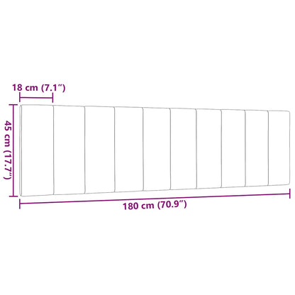 Hoofdbordkussen Stof Kleurig 180 cm Crème