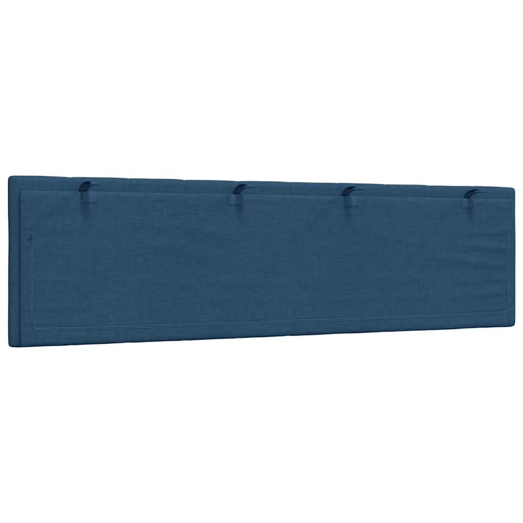 Hoofdbordkussen 180 cm stof blauw