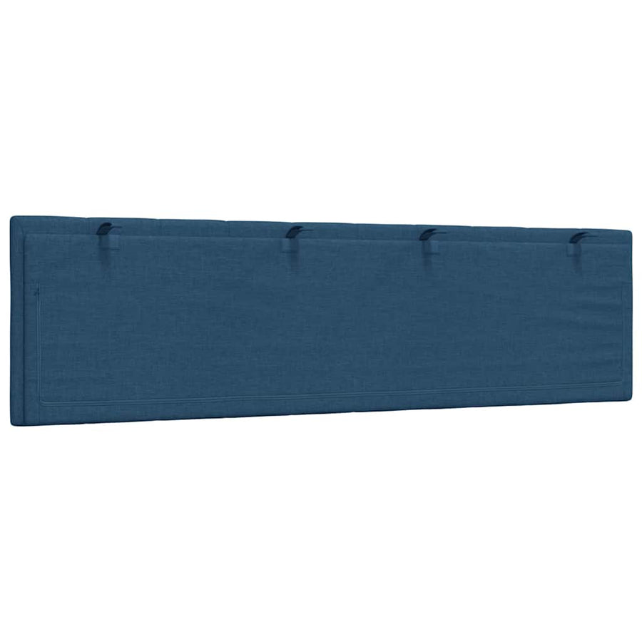 Hoofdbordkussen 180 cm stof blauw