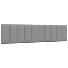 Headboard Cushion "Hanko" 200 cm fabric light grey