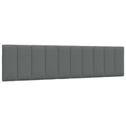 Headboard cushion "Hanko" 200 cm fabric dark grey