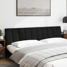 Hoofdbordkussen "Hanko" 200 cm stof zwart
