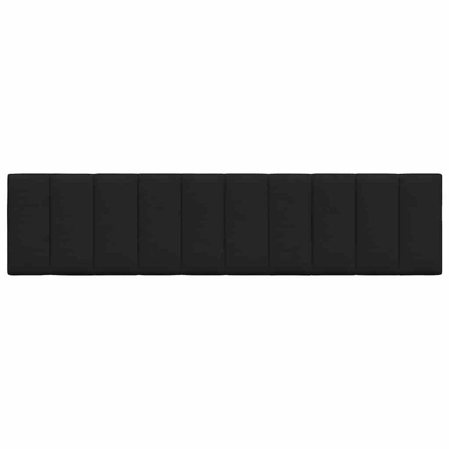 Hoofdbordkussen "Hanko" 200 cm stof zwart