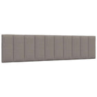 Hoofdbordkussen Hanko 200 cm stof taupe