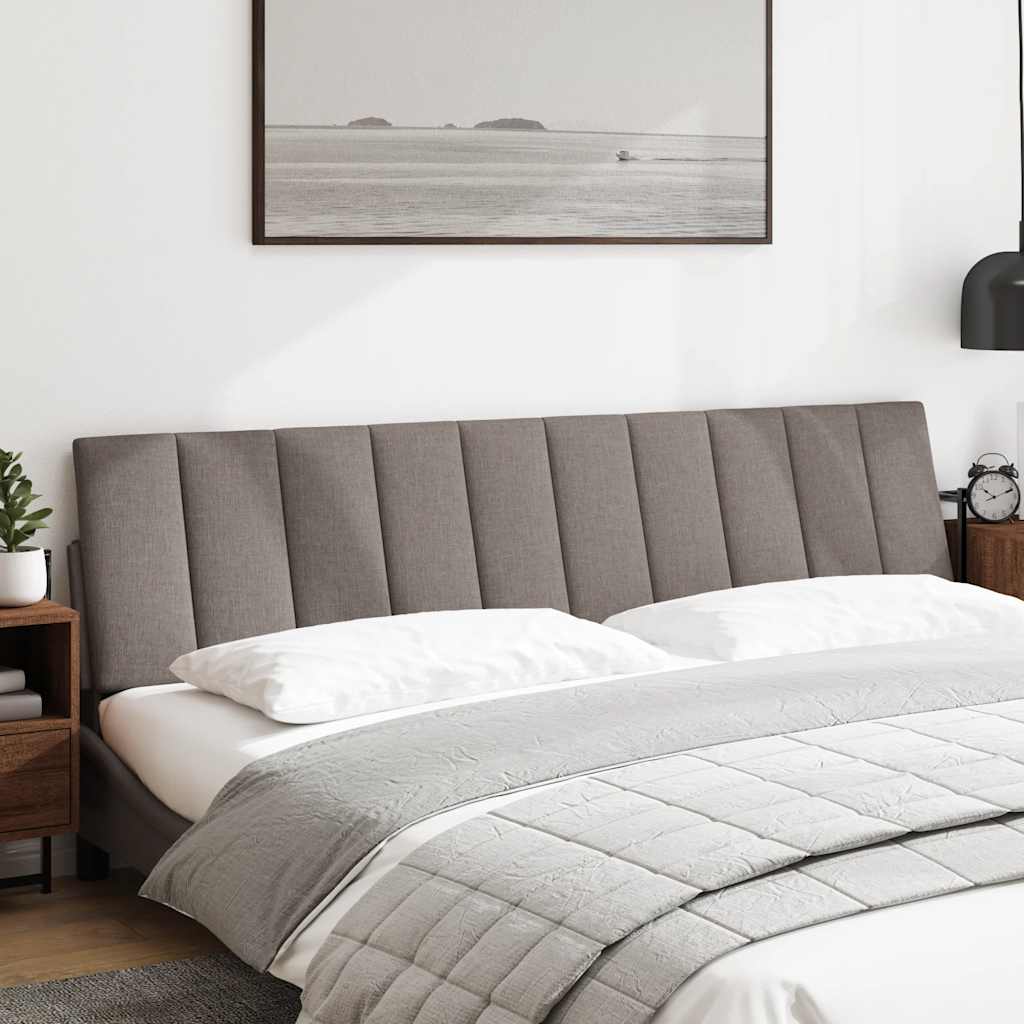 Hoofdbordkussen "Hanko" 200 cm stof taupe