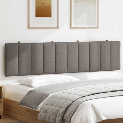 Hoofdbordkussen "Hanko" 200 cm stof taupe