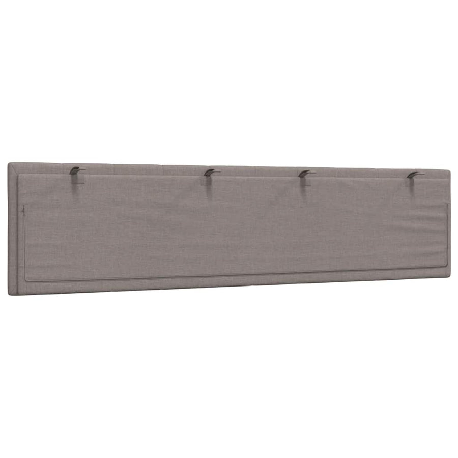 Hoofdbordkussen "Hanko" 200 cm stof taupe