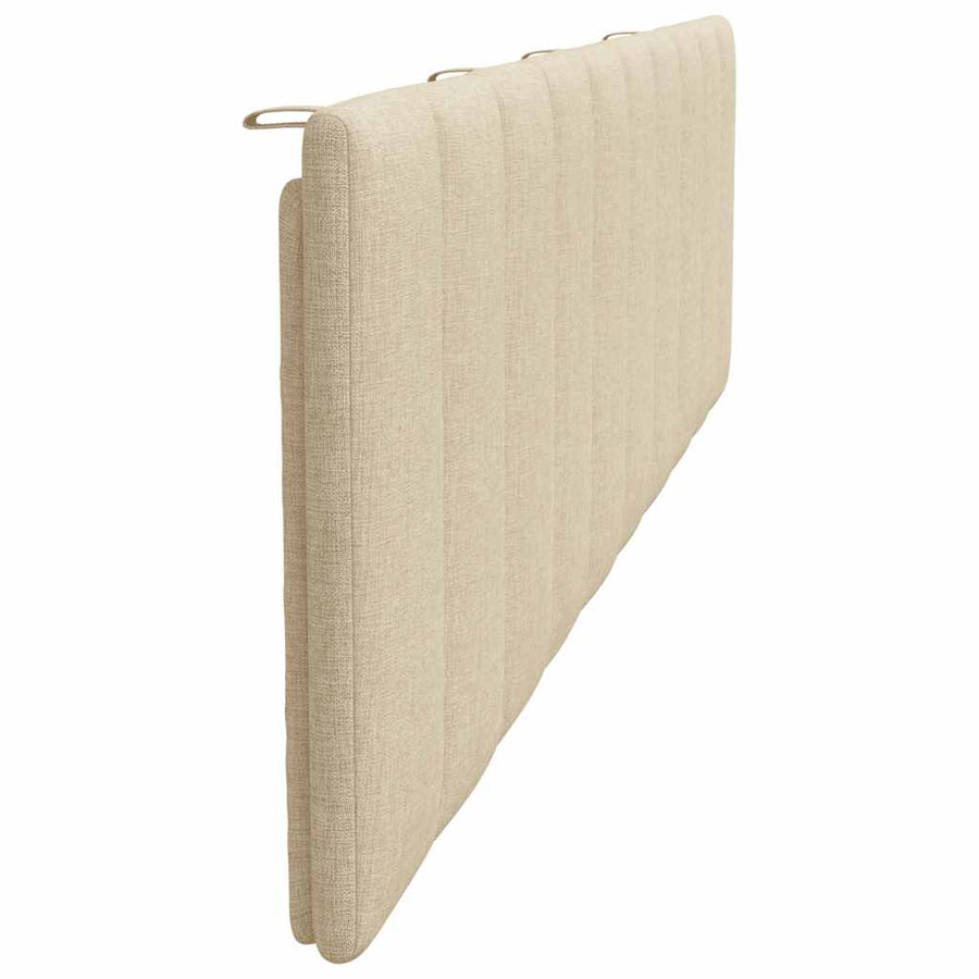 Hoofdbordkussen "Hanko" 200 cm stof crèmekleurig