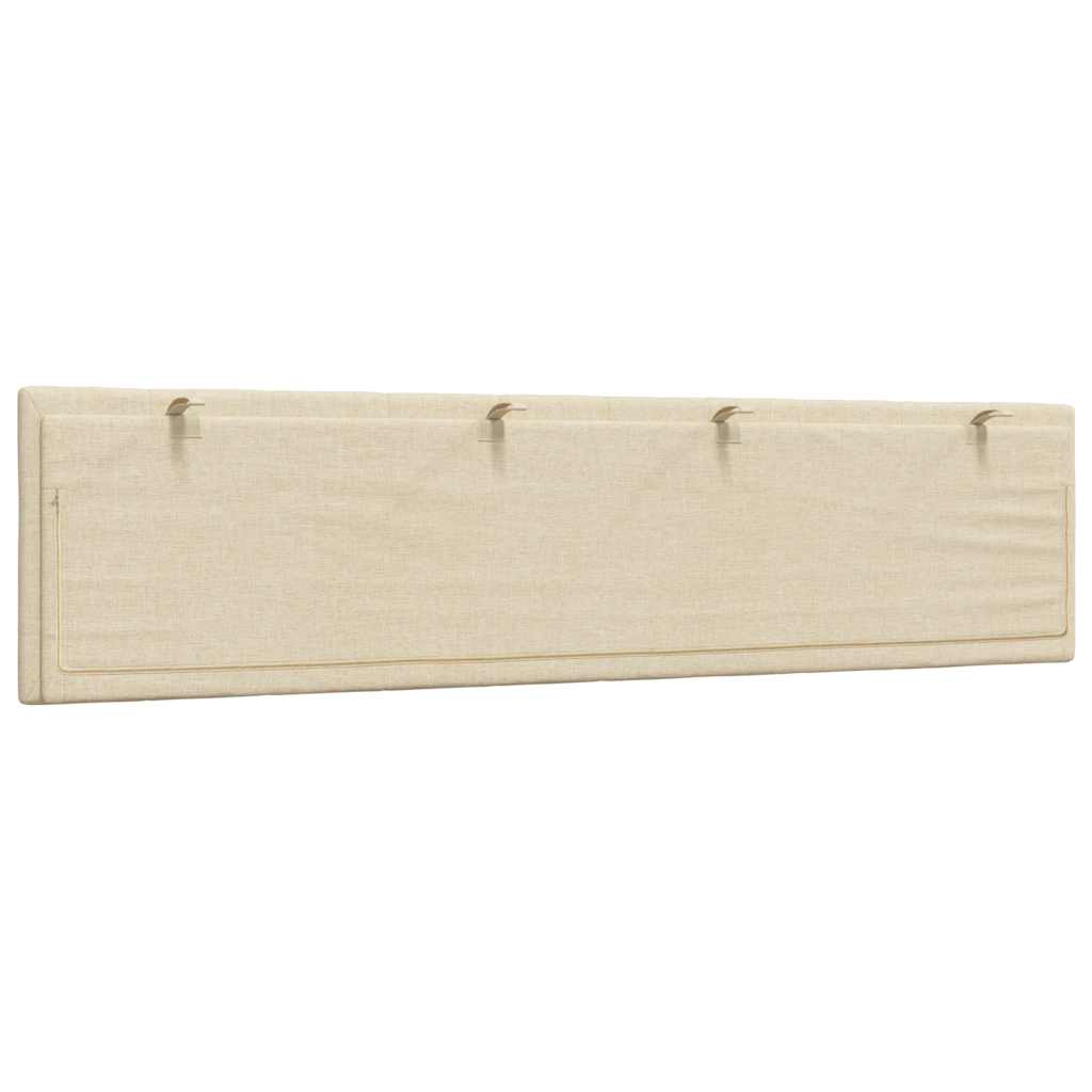 Hoofdbordkussen "Hanko" 200 cm stof crèmekleurig