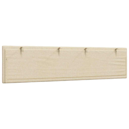 Hoofdbordkussen "Hanko" 200 cm stof crèmekleurig